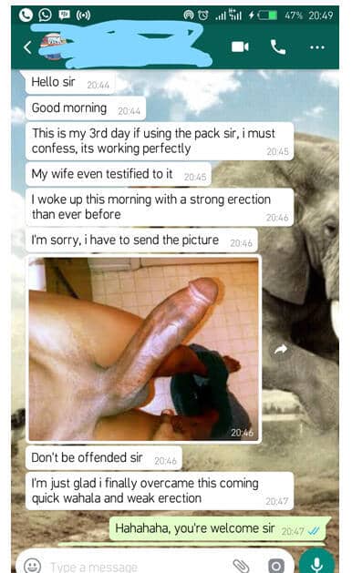 Premature ejaculation testimony